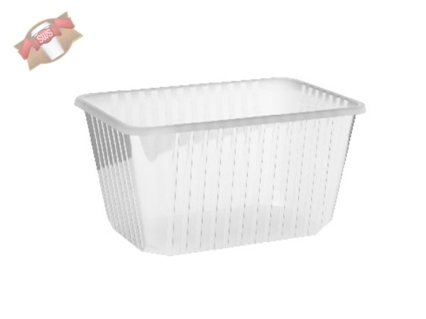 50 Stk. Rechteckschalen Unibox 1500 ml PP klar