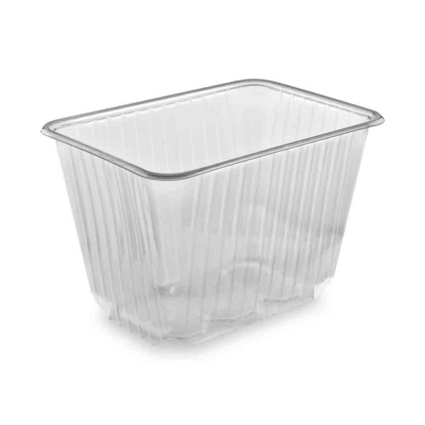 50 Stk. Rechteckschalen Unibox 2000 ml klar PP