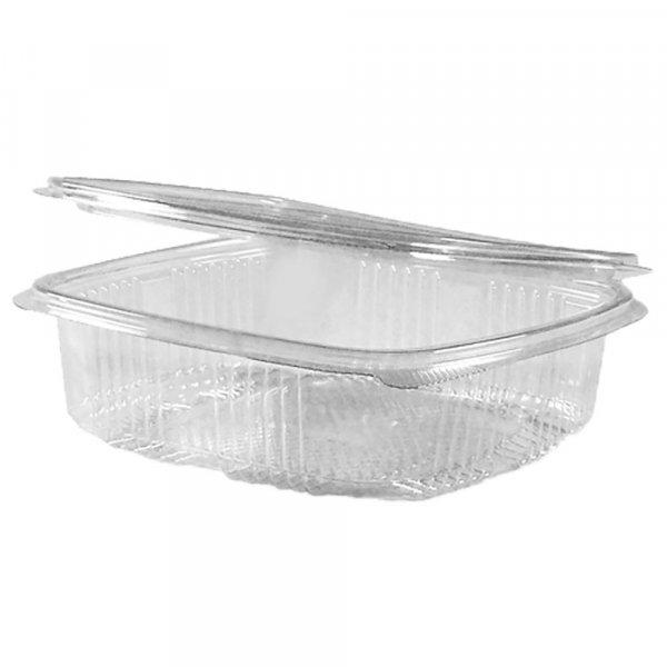 50 Stk. Klappschalen Salatschalen mit Deckel PET 750 ml
