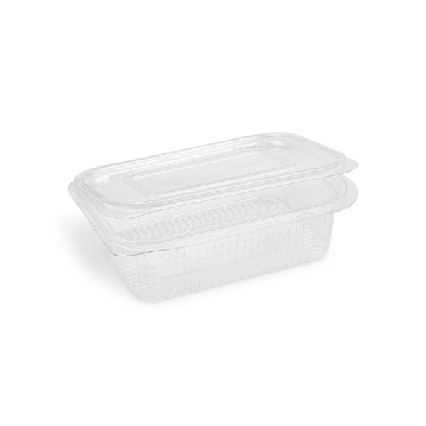 50 Stk. Klappschalen Salatschalen mit Deckel PET 750 ml