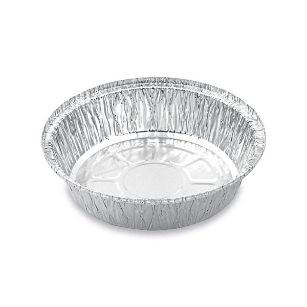 100 Stk. Aluschalen Menüschale Ø 18,2 x 4,3 cm rund 770 ml