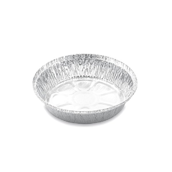 100 Stk. Aluschalen Menüschalen Ø 20,7 cm x 4,4 cm rund 1000 ml