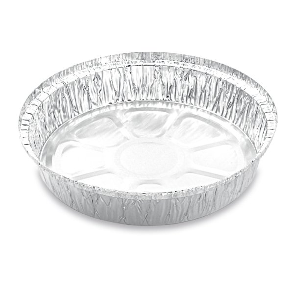 100 Stk. Aluschalen Menüschalen Ø 22,7 cm x 4,4 cm rund 1450 ml