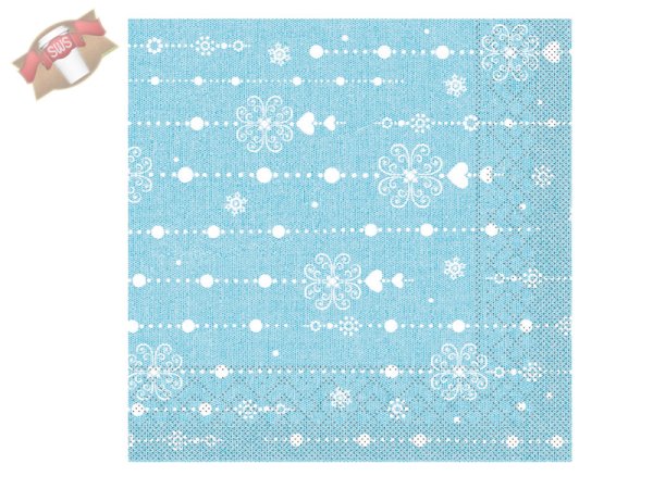 600 Stk. Servietten 3-lagig 33x33 cm Weihnachtsmotiv Stella
