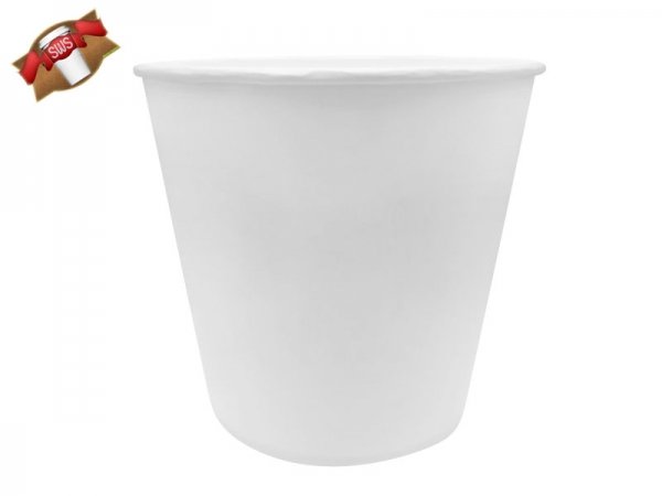 300 Stk. Hartpapierbecher weiß Popcornbecher 3850 ml