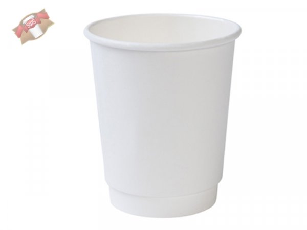 500 Stk. Bio Kaffeebecher Doppelwand PLA 300 ml 12 oz