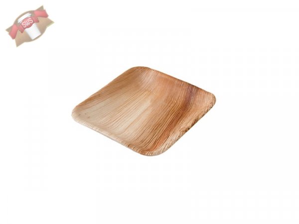 200 Stk. Palmblatt Teller eckig 15x15 cm