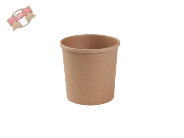 500 Stk. Bio EFA Karton Becher braun 300 ml kompostierbar