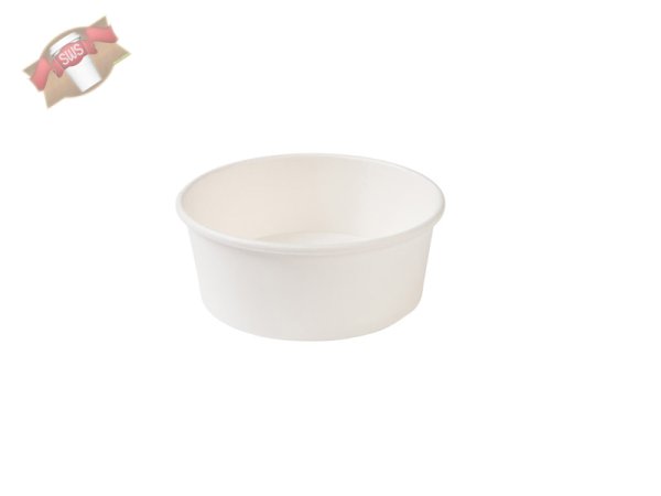 300 Stk. Bio Salatschale Kartonschale 650 ml, weiß