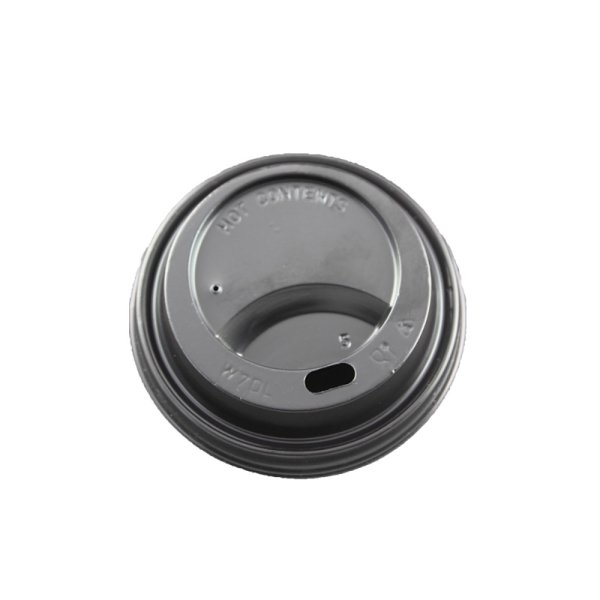 100 Stk. Coffee To Go Trinkdeckel Ø 73 mm PS schwarz