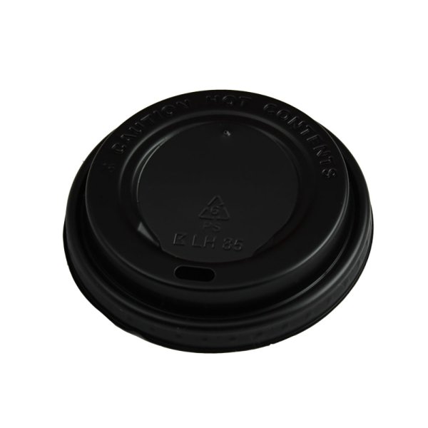 100 Stk. Coffee To Go Trinkdeckel Ø 85 mm PS schwarz