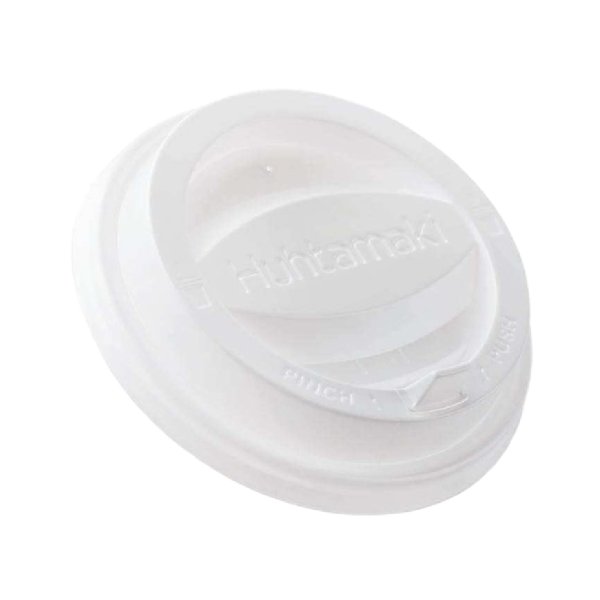 1000 Stk. Coffee-to-go Deckel – PS – Ø 90 mm – weiß – Tear Tab