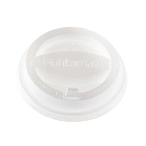 1000 Stk. Coffee-to-go Deckel – PS – Ø 90 mm – weiß – Tear Tab