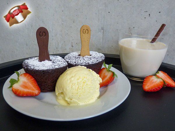 105 Stk. Spoonie choc essbarer Eislöffel Eisspaten 7 cm Lang