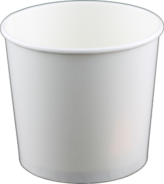 810 Stk. Becher 600 ml Hartpapier Ø 110mm M70 weiß PE