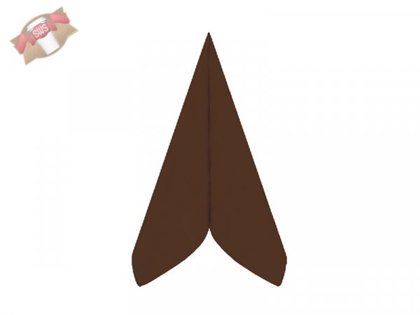 800 Stk. Airlaid Servietten 40x40 cm braun