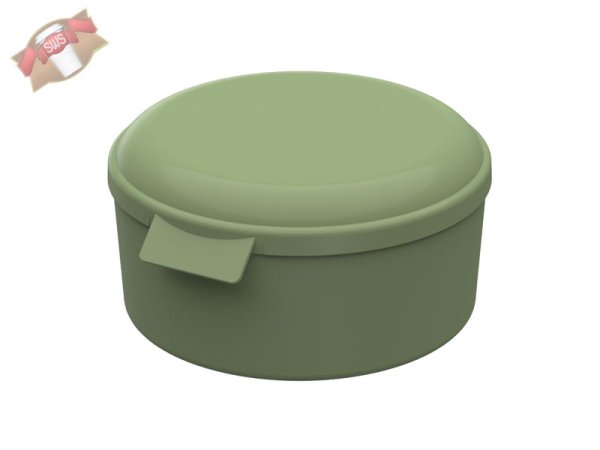 35 Stk. Mehrweg Menübox "ToGo" rund grün Ø 159 x 84 mm