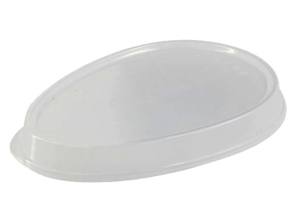 60 Stk. Mehrweg-Deckel für Mehrwegteller 275x200x30 mm PP transparent