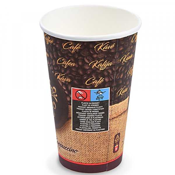 50 Stk. Kaffeebecher Coffee to go Becher XL 400 ml Ø 90 mm