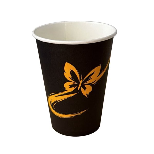 50 Stk. Coffee To Go Becher „New Butterfly 180 ml 7 oz Ø 70 x 90 mm