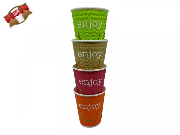 37 Stk. Kaffeebecher Coffee to go Becher Enjoy 200 ml