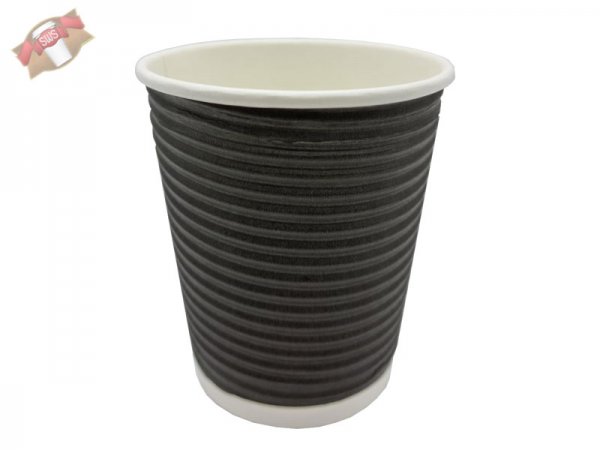 50 Stk. Coffee to Go Becher Ripple Cups 0,2 ltr. Hartpapier mit PE-Beschichtung