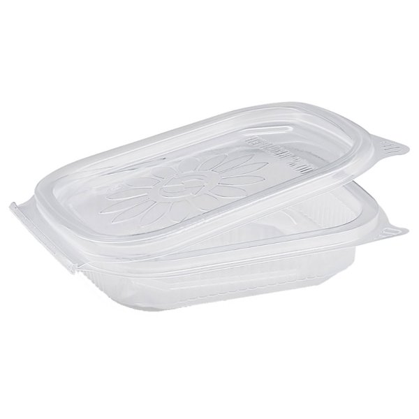 50 Stk. Feinkostbecher PP mit Deckel Ripboxx Tiny klar 125 ml 127 x 108 x 27 mm