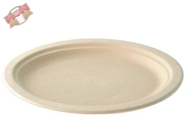 500 Stk. Zuckerrohr Bagasse Bio-Teller oval 31x24 cm