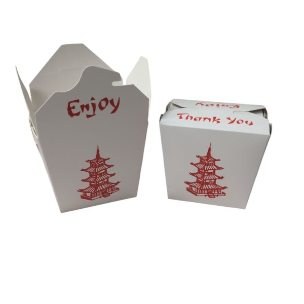 450 Stk. Faltboxen Asia Pagode 16 oz 470 ml 80 x 75 m