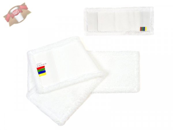 50 Stk. Mikrofaser Wischmopp Mopp für Breite 40 cm, weiß