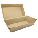 135 Stk. Snackbox aus Wellpappe braun 205x107x77 mm