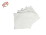 500 Stk. Servietten 1-lagig 24 x 24 cm 1/4 Falz weiß