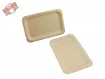 250 Stk. Pappteller Recycling braun 10x16 cm