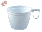 60 Stk. Einwegtasse Kaffeetasse PS weiß 150 ml