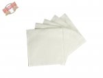 5000 Stk. Servietten 33x33 cm 1-lagig 1/4 Falz weiß