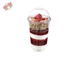 200 Stk. Müsli - Becher mit Deckel 500 ml Shakebecher Smoothie