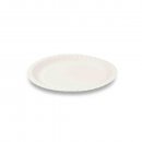 100 Stk. runde Pappteller Ø 23 x 1,6 cm weiß – Snackteller, Kuchenteller