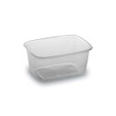 100 Stk. Rechteckbecher Verpackungsbecher 250 ml klar PP
